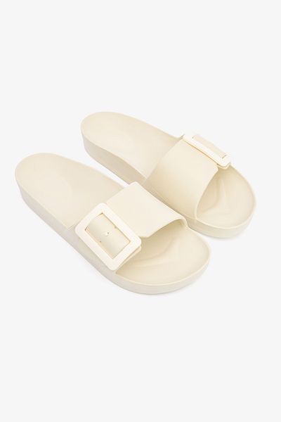 Penti Big Buckle Stone Color Slippers