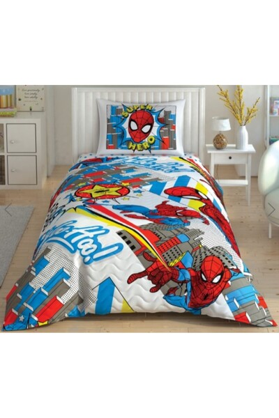 Taç طقم غطاء لحاف مبطن مرخص سبايدرمان هيرو