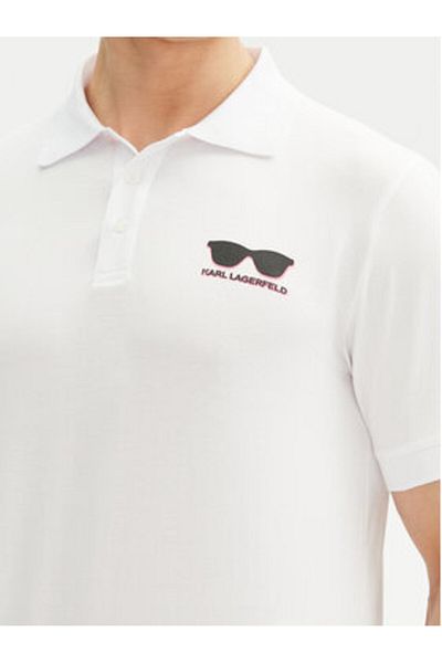 Karl Lagerfeld Polo bărbătesc 745400 552235 Alb