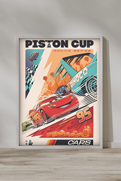 FGHGF Şimşek McQueen Arabalar 010 Çerçevesiz Poster & Duvar Tablosu