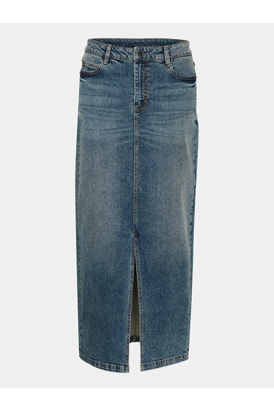 Kaffe Fustă din denim pentru femei 10508123 albastră
