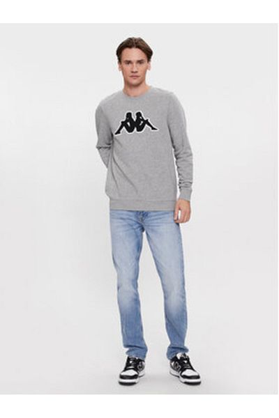 Kappa Mens Sweatshirt 3032BZ0 Gray