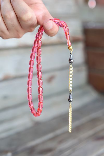 ARURTAKI Men's Gift 33 Fire Amber Prayer Beads