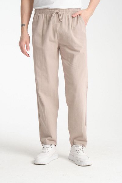 Moda Evim Relaxed Fit Men's Summer Trousers Cream