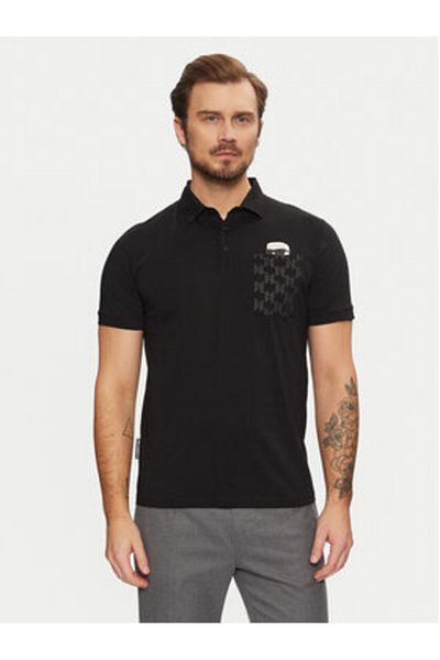 Karl Lagerfeld Men's Polo 745091 551251 Black