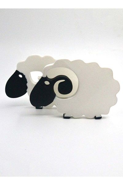 3D Brothers Eid Sheep – 2-Piece Set for Decoration & Giveaways