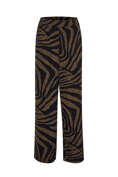 Karen by Simonsen Pantaloni din material textil pentru femei 10104284 Maro, Negru