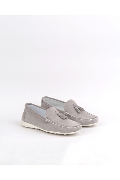 Safari Ayakkabı Lisona Men's Tasseled Genuine Leather Suede Loafer