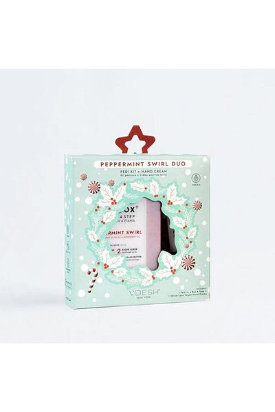 Voesh Pedi in a Box Deluxe 4 Step Pedicure Set Mint Candy
