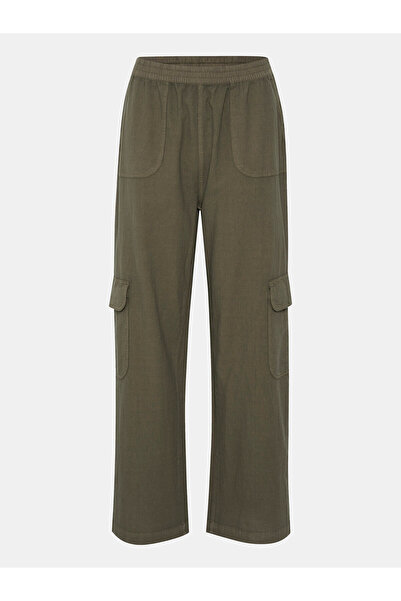 Kaffe Pantaloni din material textil pentru femei 10508358 verde