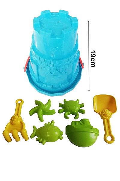 İmamoğlu Oyuncak Sand Bucket with Large Accessories 19cm