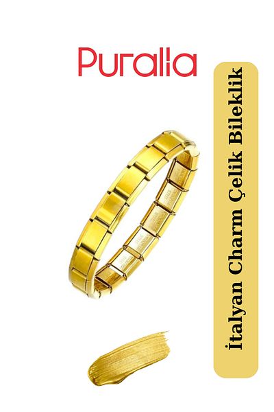 Puralia Italian Charm Steel Bracelet - Without Writing
