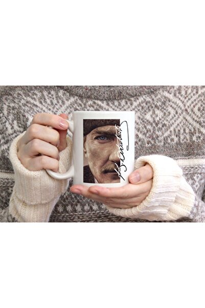 hediyenebak Mustafa Kemal Atatürk Special Design Printed Ceramic Coffee Tea Cup