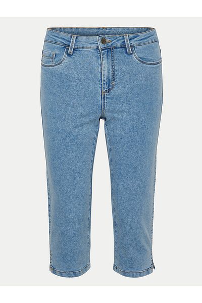 Kaffe Pantaloni Capri pentru femei 10505521 albaștri