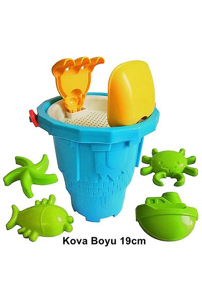 İmamoğlu Oyuncak Sand Bucket with Large Accessories 19cm