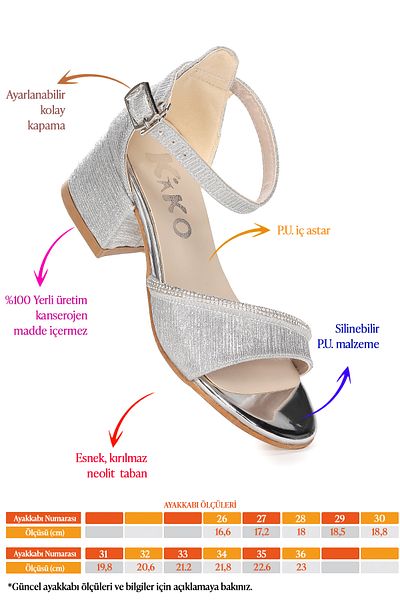 Kiko Kids Pantofi cu sandale cu toc de 4 cm pentru fete de zi cu dungi Elos