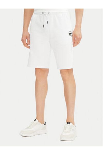 Karl Lagerfeld Pantaloni scurți sport pentru bărbați 705014 552900 Albi