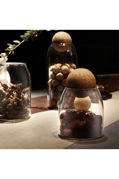 KARAKER Glass container for storing coffee and spices