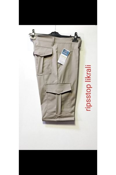 BeyzDenim Stone Color Lycra Water Repellent Capri Shorts Cargo Oversize Plus Size