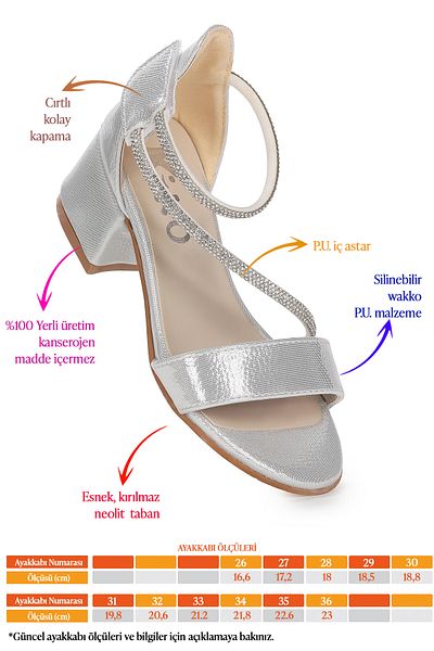 Kiko Kids Pisar Vakko Daily Fetiță Sandale Cu Toc 4 Cm Pantofi Rochie De Seară