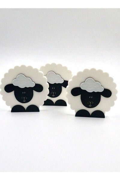3D Brothers Eid Sheep Set – 3 Mini Figures for Giveaways & Decoration