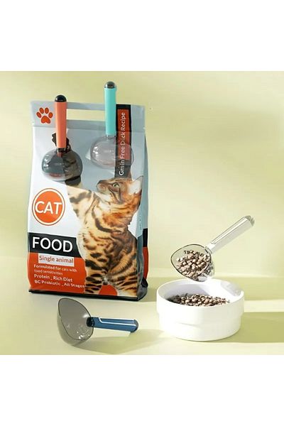 shop Cat Dog Food Shovel with Clip Scale