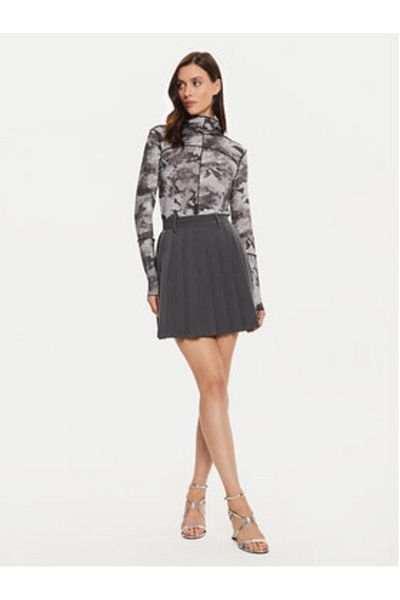 Karen by Simonsen Women's Pleated Skirt 10105153 Gray