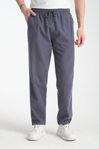Moda Evim Relaxed Fit Men's Summer Trousers Smoked