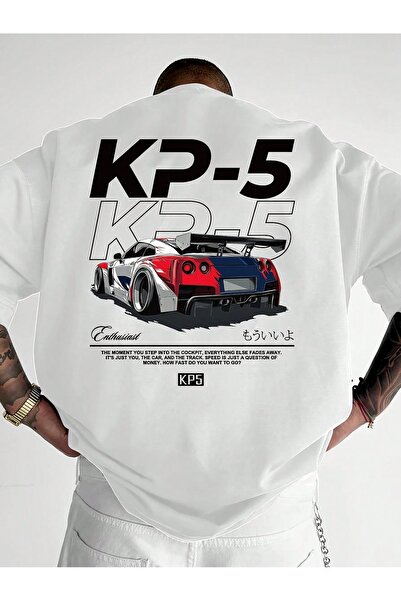 Jose Clothing Tricou imprimat cu mânecă scurtă cu croială supradimensionată