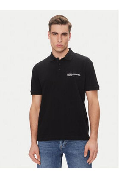 Karl Lagerfeld Men's Polo A2M17094 Black