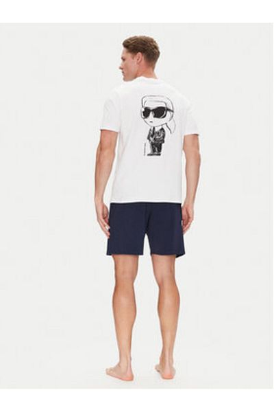 Karl Lagerfeld Men's Pajamas A2M45007 White, Navy Blue