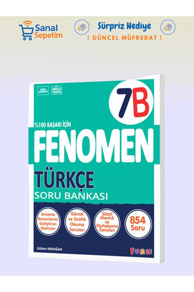 Fenomen Yayıncılık 7. Sınıf Türkçe (B) Soru Bankası