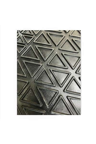 OEM Covorase Auto Universale, din cauciuc sintetic moale, culoare Neagra cu dunga Rosie