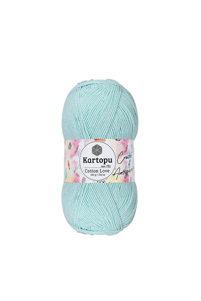 Kartopu 5 τμχ Cotton Love Cotton Πλεκτό Χέρι Σχοινί Amigurumi K547 Ανοιχτό Τυρκουάζ