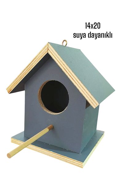 değerli hobi Wooden Birdhouse Birdhouse 14X20 Water Resistant