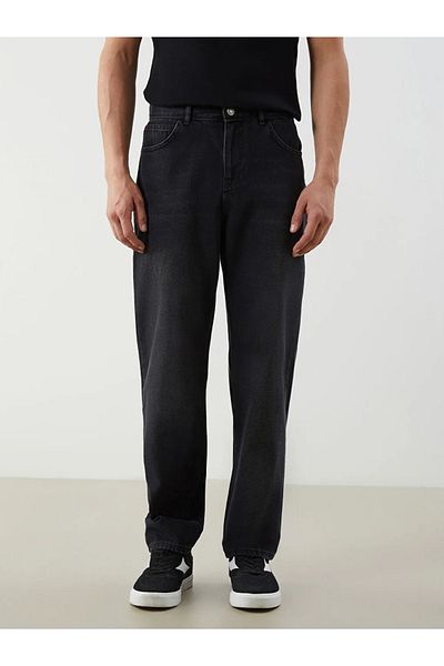 LC Waikiki Lcw Jeans Black Baggy Fit Men's Jeans Pants