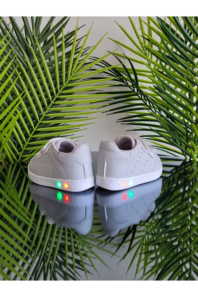 elma bebe Lighted Orthopedic İlkadım Velcro Lightweight Comfortable Daily Unisex Girls Boys Sneaker Sports Shoes
