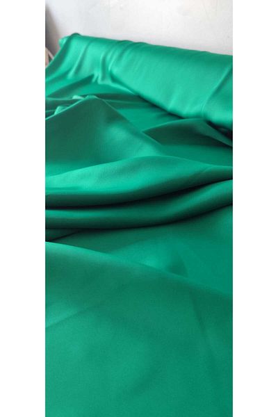 River Fabrics Silk Textured Satin Emerald