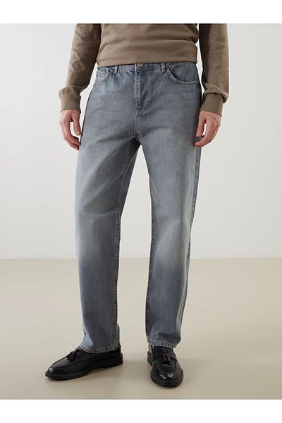 LC Waikiki Lcw Jeans Gray Baggy Fit Men's Jeans