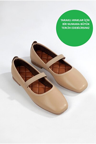 ayselin moda Γυναικεία παπούτσια Ten Babet με λάστιχο καθημερινά παπούτσια μπαλαρίνας