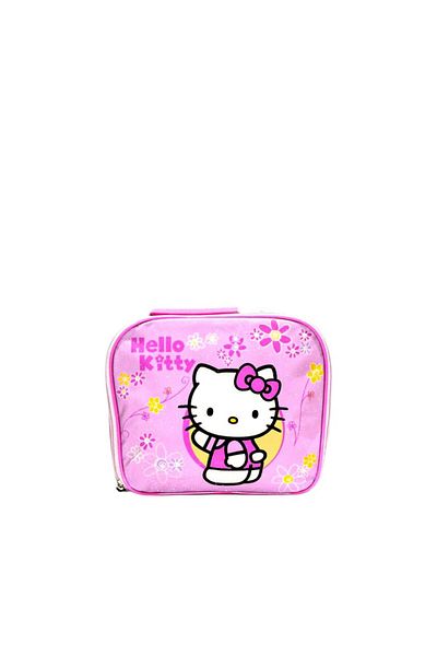 Trudeau Kitty Cat Design Insulated Lunch Bag Leak Proof Tote Bag Front Pocket Cooler Thermal Food Storage