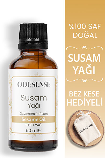 ODESENSE زيت السمسم 50 مل معصور على البارد طبيعي ونقي 100% للعناية بالبشرة وا...