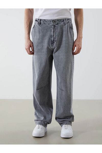LC Waikiki Lcw Jeans Gray 800 Balloon Fit Men's Jean Trousers
