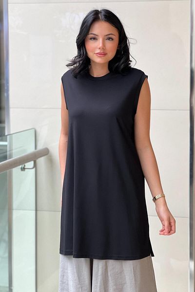 Ceremony Sleeveless Bamboo Tunic