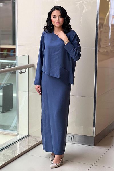 Nuss Double Dress with Ribbed Sleeveless Dress