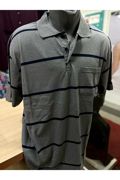 TCR Men's Polo Neck Buttoned Pocket T-Shirt