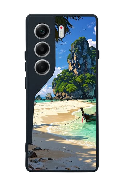 TECNO Camon 40 Black Silicone Case Protection Against Scratches and Impacts