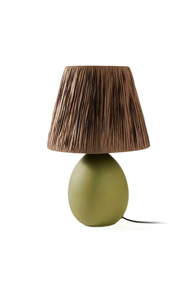 MATMEL Design Rond Ceramic Lampshade - Green / Brown - 37X24X24 cm
