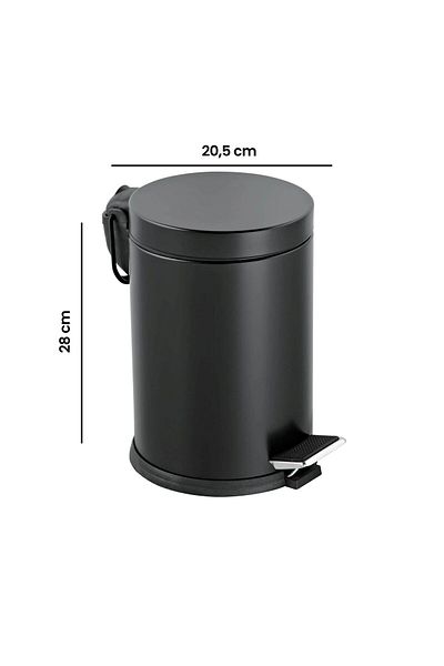 ASPARTAM Pedal Bin - Black - 5 Lt