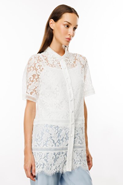 Ekol Короткорукава сорочка з мереживом